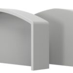 Terminale QBE 90 grigio RAL 7047 44.105.02 Tessilmare