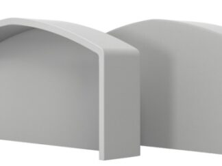 Terminale QBE 90 grigio RAL 7047 44.105.02 Tessilmare