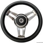 Volante in pelle nera 45.125.01 Osculati