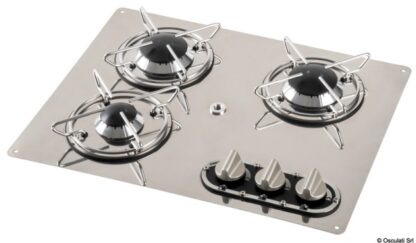 Fornello 3 fuochi 470 x 360 mm 50.103.48 Osculati