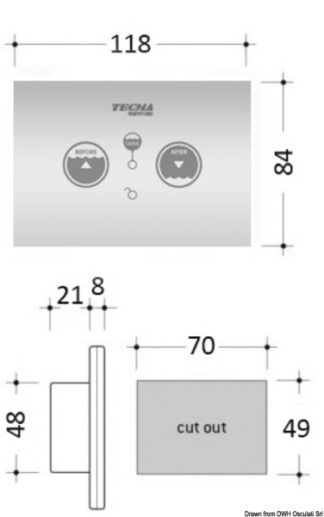 Pannello di controllo Touch SFT multifunzione 50.226.51 Tecma