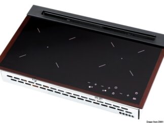 Piano cottura in vetro a gas 2 fuochi mini 50.601.02 Osculati