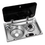 Piano cottura 1 fuoco - lavello SX con miscelatore 50.714.02 Osculati