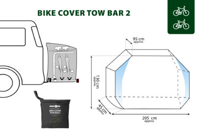 Bike Cover Tow Bar 2 Brunner PROTEZIONI BICI & MOTO - immagine 8