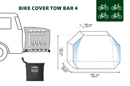 Bike Cover Tow Bar 4 Brunner PROTEZIONI BICI & MOTO - immagine 8