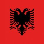 Bandiera Albania 40 x 60 cm 35.474.03 Osculati