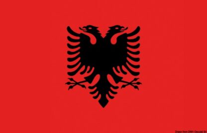 Bandiera Albania 30 x 45 cm 35.474.02 Osculati