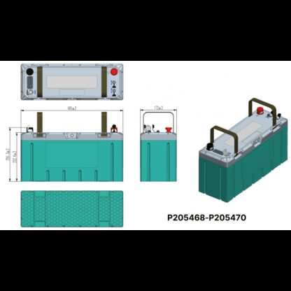 CROSSEVEN Batterie, Morsetti PORTA BATTERIE DA 300AH - immagine 2