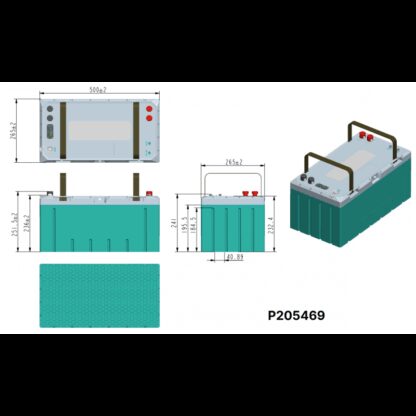 CROSSEVEN Batterie, Morsetti PORTA BATTERIE DA 300AH - immagine 3