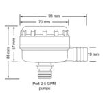 FLOJET Accessori per Pompe FILTRO PORTAGOMMA 3/4' 90°