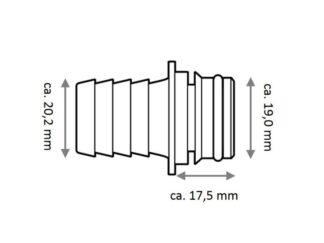 JABSCO Accessori per Pompe KIT BOCCHE 19MM 30653-1000