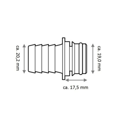 JABSCO Accessori per Pompe KIT BOCCHE 19MM 30653-1000