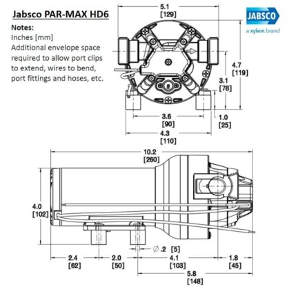 JABSCO Pompe, Autoclavi Jabsco, Flojet PAR MAX 6HD 12V 60PSI - immagine 2