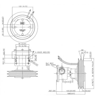JABSCO Pompe Raffredamento Motore POMPA IN BRONZO 50580-2101 - immagine 2