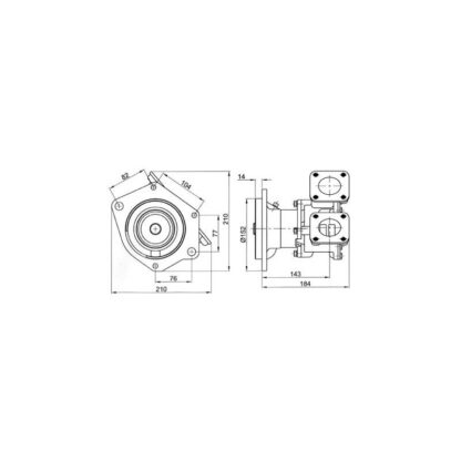 JABSCO Pompe Raffredamento Motore POMPA IN BRONZO 17810-1300 - immagine 3