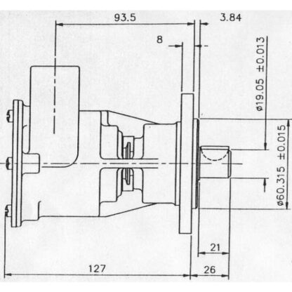 JABSCO Pompe Raffredamento Motore POMPA IN BRONZO 29600-1001 - immagine 3