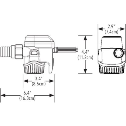 RULE Pompe Rule RULE MATE NEXT GENERAT. 1100GPH 24V - immagine 2