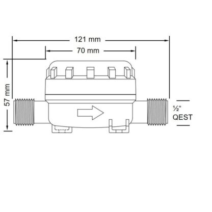JABSCO Accessori per Pompe FILTRO PORTAGOMMA FILETTATO - immagine 2