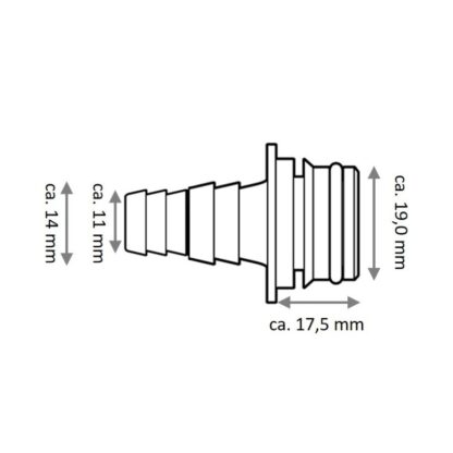 FLOJET Accessori per Pompe KIT RACC. 3/8"-1/2" DIRITTO 2PZ - immagine 2