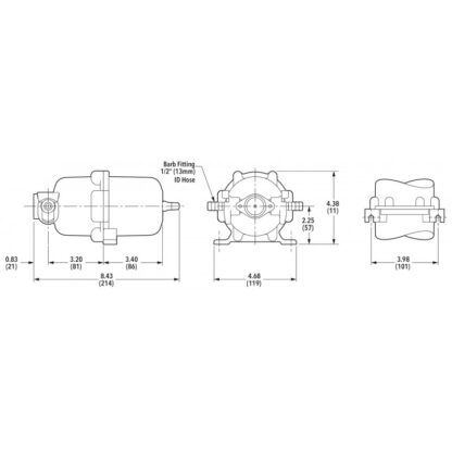 JABSCO Accessori per Pompe SERBATOIO ACCUM. MINI 30573-0003 - immagine 2