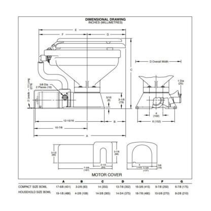 JABSCO Wc Marini TOILET STANDARD 12V - 2018 - immagine 2