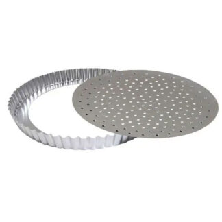STAMPO CROSTATA FONDO REMOV.FORATO cm 24 OTTINETTI 1127S024 TEGLIE E STAMPI OTTINETTI    C OTTINETTI