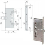 SERRATURA INF.TAGLIAFUOCO Q9       43014-65-0 CISA 43014.65.0 CISA SERR.TAGLIAFUOCO        S CISA