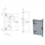 SERRATURA INF.TAGLIAFUOCO Q9       43190-65-0 CISA 43190.65.0 CISA SERR.TAGLIAFUOCO        S CISA