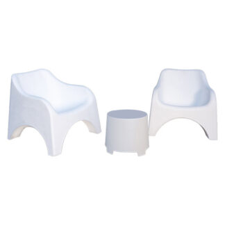 SALOTTINO SET CLOUD BIANCO          Pz 3 PROGARDEN CLOUD ARREDO GIARDINO PROGARDEN    C PROGARDEN