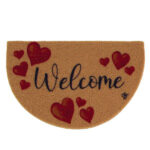 ZERBINO ECO-COCCO MEZZALUNA         cm 40x65 OLIVO ZECFML040X065 ZERBINI                      C OLIVO TAPPETI