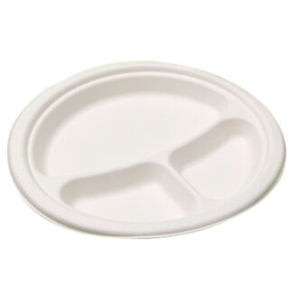 PIATTO POLPA 3 SCOMPARTI                Pz 50 BYO' 510005 MONOUSO PLASTICA             C BYO