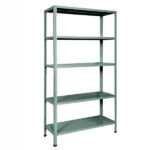 SCAFFALE KIT 100x40 h 186 INCASTRO GRIGIO BIZZOTTO E500GM-EUROKIT SCAFFALATURE                 F BIZZOTTO