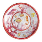 PIATTO MELAMINA PIANO SHELL               cm 28 AD 100152 PIATTI E STOVIGLIE MELAMINA  C AD