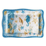 VASSOIO MELAMINA SHELL                 cm 30x21 AD 100157 VASSOI MELAMINA              C AD