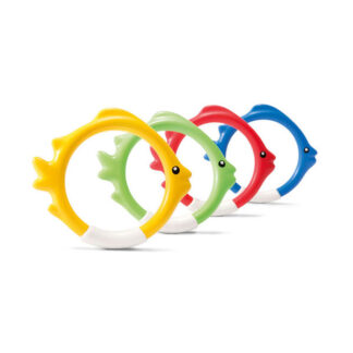 GIOCO PROFONDITA' ANELLO PESCIOLINO     Pz 4 INTEX 55507 GONFIABILI ACCESS.MARE INTEX C INTEX