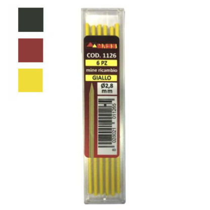 MINA CERATA ROSSA                        Pz 6 MASS 1125 MATITE MURATORI              F MASS