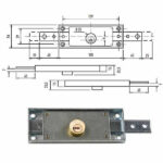 SERRATURA SERRANDE 2 CH.ORI.DIR.C1625FLATKA POTENT C-1625.FLAT POTENT SERR.BASCULANTI       S POTENT