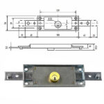 SERRATURA SERRANDA 2 CH.ORI.PIE. C1600ZFLAT POTENT C-1600/Z.FLAT POTENT SERR.BASCULANTI       S POTENT