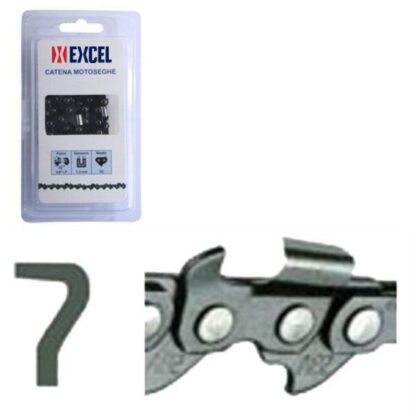 CATENA MOTOSEGHE 3/8"         A2EP-72E EXCEL 12124 A-058-72DL MOTOSEGHE CATENE             F EXCEL