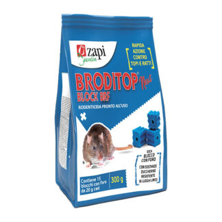 ESCA TOPI BLOCCO BIOCIDA BRODITOP NEXT  g 300 ZAPI 103964 TRAPPOLE TOPI                C ZAPI