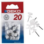 GANCIO GRIP NYLON BIANCO Pz 20                GEKO 550/2 GANCI X                      F GEKO