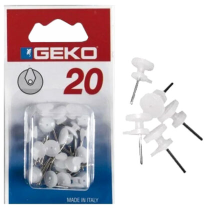 GANCIO GRIP NYLON BIANCO Pz 20                GEKO 550/2 GANCI X                      F GEKO