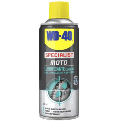 LUBRIFICANTE CATENE SPRAY ml 400    SPEC.MOTO WD40 39074/46-39786/46 OLI E ADDITIVI VARI          F WD 40