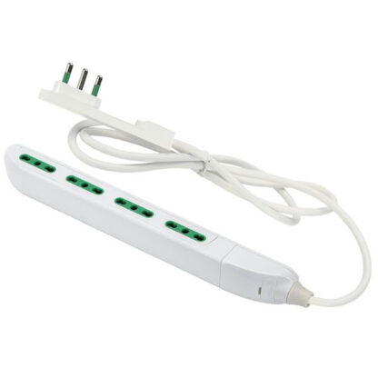 MULTIPRESA 4x2PT BIANCO       SLIM CLOCK 47404 FME 47404 AVVOLGICAVI E PROLUNGHE      F FME