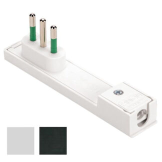 SPINA SQUADRA 10A+T BIANCA         CLOCK 80080 FME 80080 SPINE E ADATTATORI EL        F FME