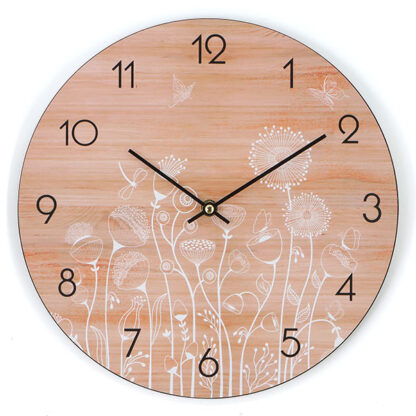 OROLOGIO MURO FIORI E LEGNO     cm  30  XTRA 12486 GHC100282 -M2188 OROLOGI SVEGLIE              C XTRA