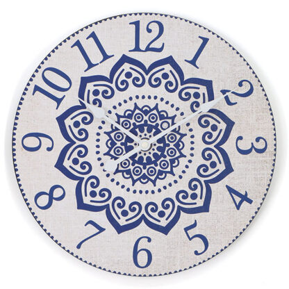 OROLOGIO MURO MANDALA BLU       cm  30  XTRA 12489 GH11239 - M2188 OROLOGI SVEGLIE              C XTRA