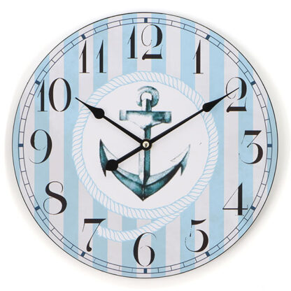OROLOGIO MURO ANCORA            cm  30  XTRA 12495 GH20867 - M2188 OROLOGI SVEGLIE              C XTRA