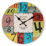 OROLOGIO MURO PARIS COLOR       cm  30  XTRA 12497 GH111108 - M2188 OROLOGI SVEGLIE              C XTRA