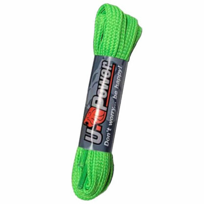 STRINGA PIATTA P.5 VERDE FLUO        cm 120 UPOWER ST5V120 SCARPE ACCESSORI             C UPOWER